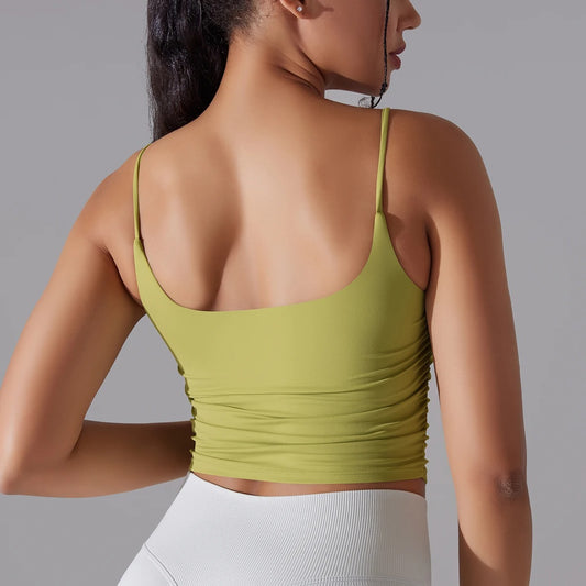 Cropped Top Mustard Green