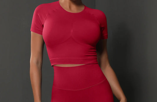 Seamless Sports Top Red